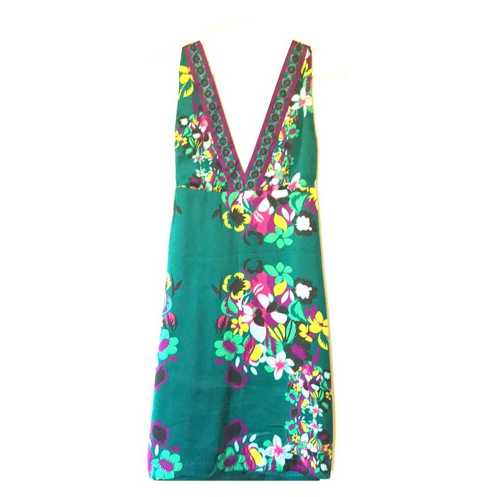H&M silk floral dress